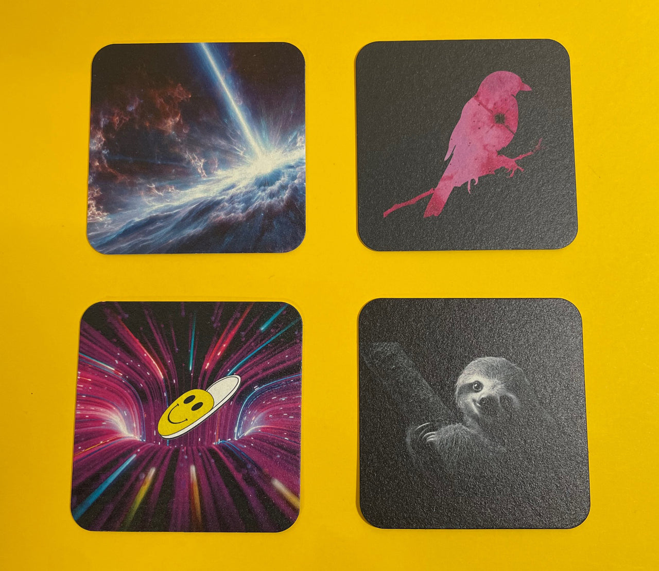 Pack of four beer mats